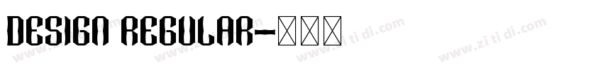 Design Regular字体转换